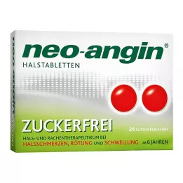 NEO-ANGIN Pastiglie per la gola senza zucchero, 24 pz