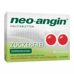 NEO-ANGIN Pastiglie per la gola senza zucchero, 48 pz