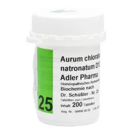 BIOCHEMIE Adler 25 Aurum cloratum Natr.D 12 Tabl., 200 pz