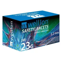 WELLION Lancette di sicurezza 23 G Lancette monouso di sicurezza, 200 pz