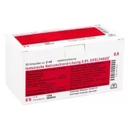 ISOTONISCHE Soluzione di NaCl 0,9% Eifelfango Inj.-Lsg., 50X2 ml
