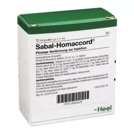 SABAL HOMACCORD AMPOULE, 10 pz