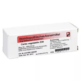 CARBO VEGETABILIS D 30 Globuli, 10 g