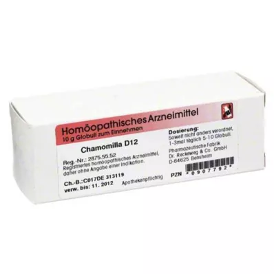 CHAMOMILLA D 12 globuli, 10 g CHAMOMILLA D 12 globuli, 10 g