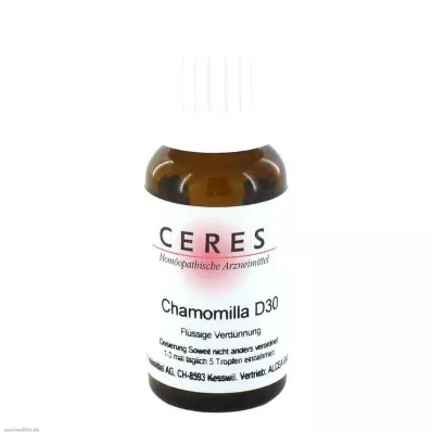 Ceres Chamomilla D30, 20 ml Ceres Chamomilla D30, 20 ml