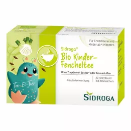 SIDROGA Bustine filtro per tè biologico al finocchio per bambini, 20X2,0 g
