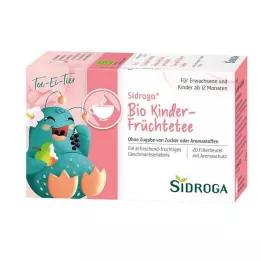 SIDROGA Bustine filtro per tè alla frutta biologico per bambini, 20X1,5 g