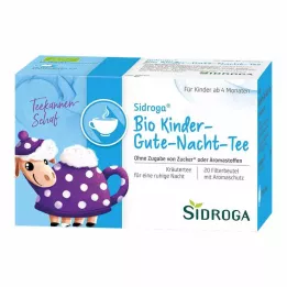 SIDROGA Bustine filtro per tè biologico per bambini Good Night, 20X1,5 g