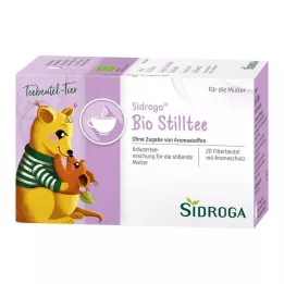 SIDROGA Bustine filtro per tè biologico per lallattamento, 20X1,5 g