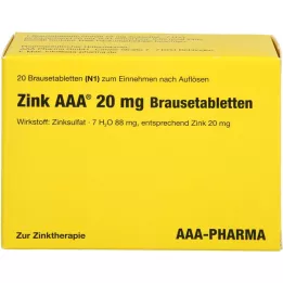 ZINK AAA 20 mg di compresse effervescenti, 20 pz