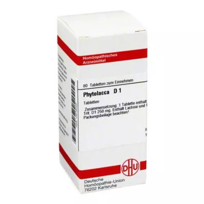 PHYTOLACCA D 1 compresse, 80 pz PHYTOLACCA D 1 compresse, 80 pz