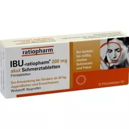 IBU-RATIOPHARM 200 mg Acute Painbl.Filmtambl., 10 pz