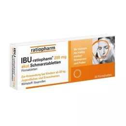 IBU-RATIOPHARM Compresse per il dolore acuto da 200 mg, compresse rivestite con film, 20 pz