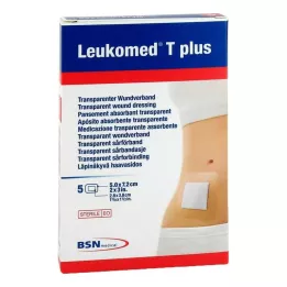 LEUKOMED transp.plus cerotto sterile 5x7,2 cm, 5 pz