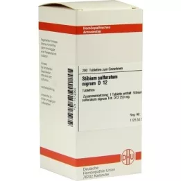 STIBIUM SULFURATUM NIGRUM D 12 compresse, 200 pz