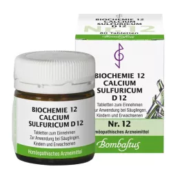 BIOCHEMIE 12 Calcium Sulphuricum D 12 compresse, 80 pz