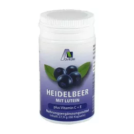 HEIDELBEER KAPSELN+luteina+C+E, 60 pz