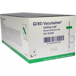 BD VACUTAINER Safety Lok 21 G 18 cm set prelievo sangue, 50 pz