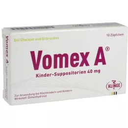 VOMEX Supposte per bambini 40 mg, 10 pz