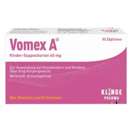 VOMEX Supposte per bambini 40 mg, 10 pz