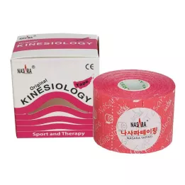 NASARA Kinesiotape 5 cmx5 m rosa, 1 pezzo