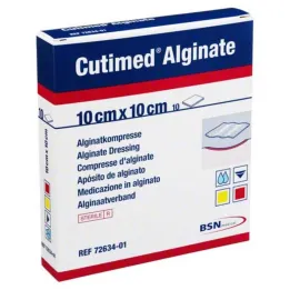 Cutimed Alginate Compresse di alginato 10x10cm, 10 pz