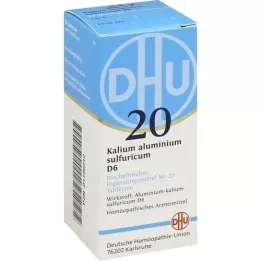BIOCHEMIE DHU 20 Alluminio di potassio.sulfur.d 6 compresse, 80 pz