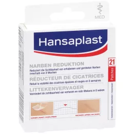 Hansaplast Gesso di riduzione della cicatrice Med, 21 pz
