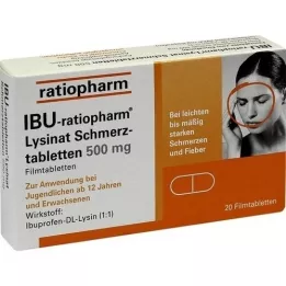 IBU-RATIOPHARM Lisinat Pain -fold. 500 mg, 20 pz