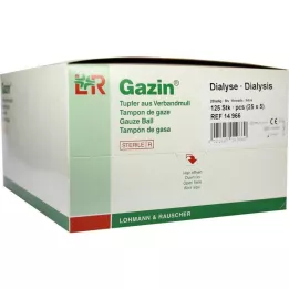 GAZIN Tamponi per dialisi 2+3 sterili con anello protettivo, 125 pz