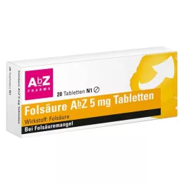 FOLSÄURE AbZ 5 mg compresse, 20 pz