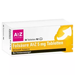 FOLSÄURE AbZ 5 mg compresse, 50 pz