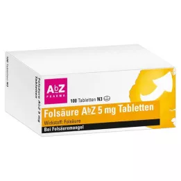 FOLSÄURE AbZ 5 mg compresse, 100 pz