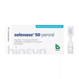 SELENASE 50 soluzione orale per uso orale, 50X1 ml