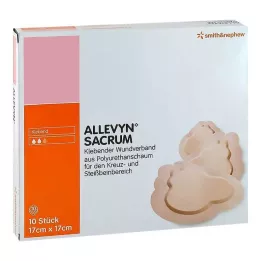 ALLEVYN Cerotto adesivo per ferite sacro piccolo 17x17 cm, 10 pz