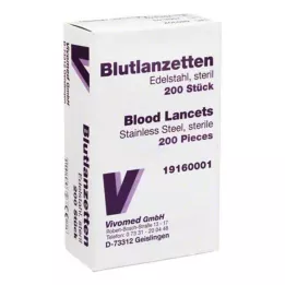 BLUTLANZETTEN Metallo semplice, 200 pz