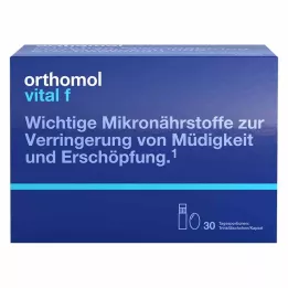 ORTHOMOL Confezione combinata di borraccia/capsula Vital F, 30 pezzi