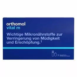 ORTHOMOL Confezione combinata borraccia/capsula Vital M, 7 pezzi
