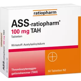 ASS-ratiopharm 100 mg TAH compresse, 50 pz