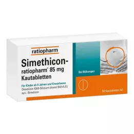 SIMETHICON-ratiopharm 85 mg compresse masticabili, 50 pz