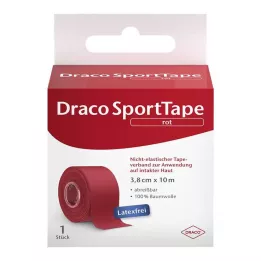 DRACO TAPEVERBAND 3,8 cmx10 m rosso, 1 pezzo