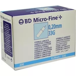 BD Micro-Fine + Lancets 33 G 0,20 mm, 200 pz