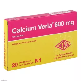 CALCIUM VERLA Compresse rivestite con film da 600 mg, 20 pz