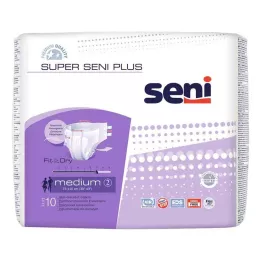 Super Seni Dimensione 2 Medio Plus Dys Notte per adulti, 10 pz
