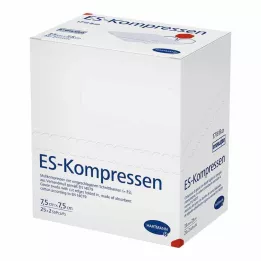 ES-KOMPRESSEN sterile 7,5x7,5 cm 8 vie, 25X2 pz