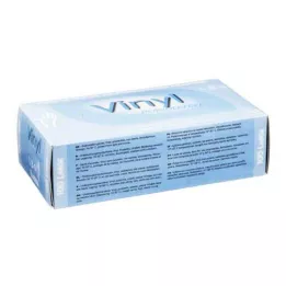 VINYL Guanti senza polvere grandi, 100 pz