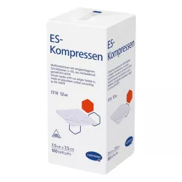 ES-KOMPRESSEN non sterile 7,5x7,5 cm 12 vie, 100 pz