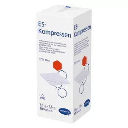 ES-KOMPRESSEN UNSTERIL 7.5x7,5 cm 16 volte, 100 pz