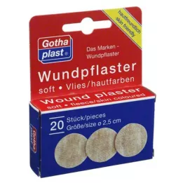 GOTHAPLAST Cura delle ferite in pile morbido 2,5 cm, 20 pz
