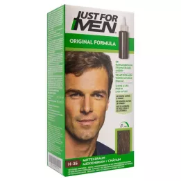 JUST Shampoo colorante per uomo castano medio, 60 ml